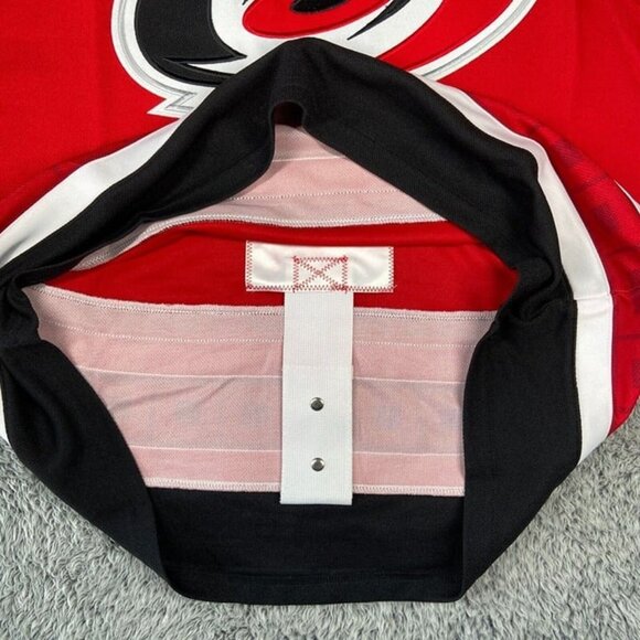 Adidas Carolina Hurricanes NHL Authentic Climalite Hockey Jersey Size 46 Men Red - Picture 5 of 7